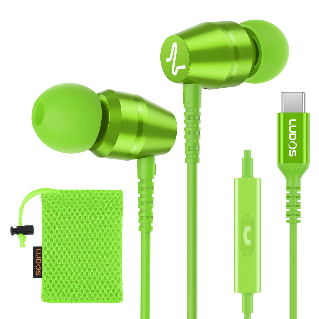 LUDOS OMNITONE USB C Kopfhörer, 5 Jahre Garantie für iPhone 16 15 Pro Max Plus Samsung Galaxy S24 S2