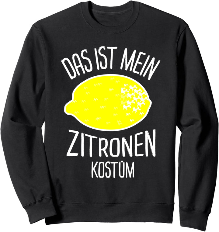 Witziges Zitronenkostüm Zitronen Kostüm Fasching Damen Sweatshirt