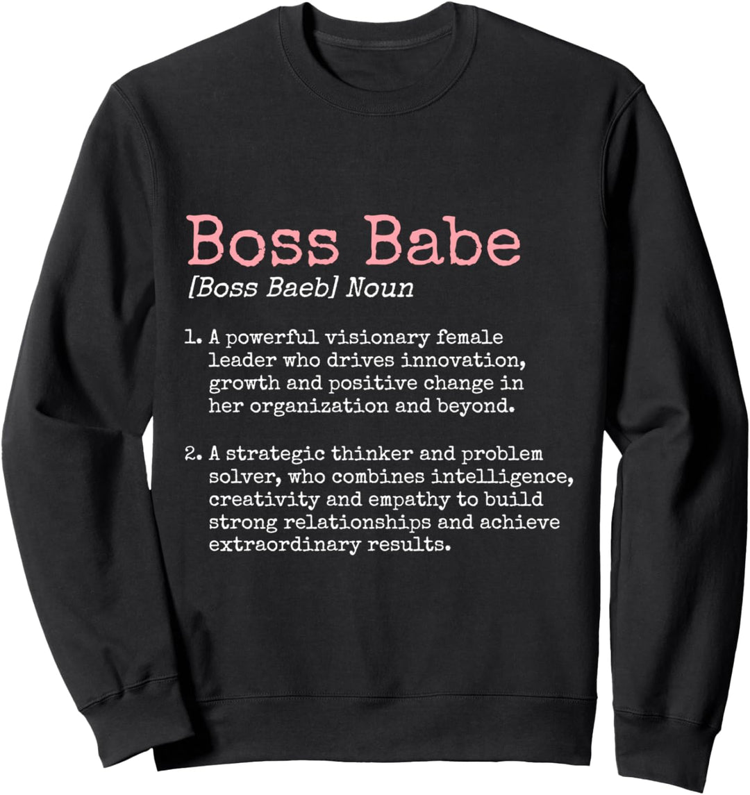 Babe Mädchen Dame CEO Boss Sweatshirt