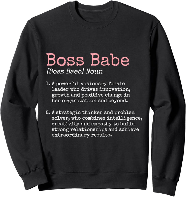 Babe Mädchen Dame CEO Boss Sweatshirt