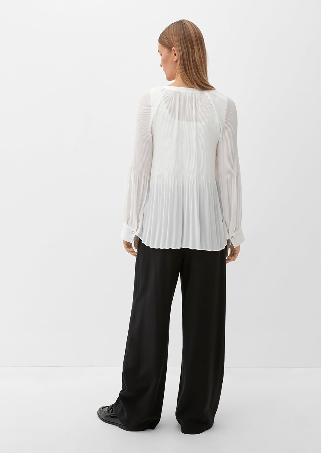 s.Oliver Black Label Damen 2102619 Bluse 34 0200 Creme, 34 0200 Creme