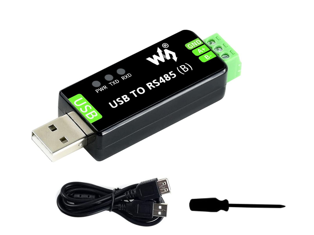 Waveshare Industrial USB to RS485 Converter with original CH343G and SP485EEN 300bps ~ 3Mbps Baudrat
