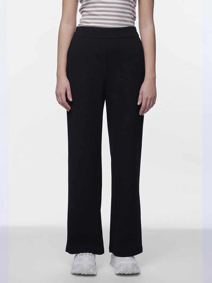 PIECES Damen Pcnula Hw Wide Pants Noos, S / 30L Schwarz