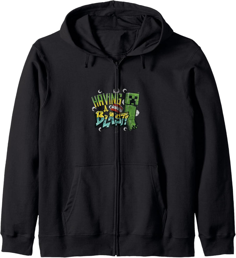 Minecraft Creeper TNT Having A Blast Farbverlauf Kapuzenjacke