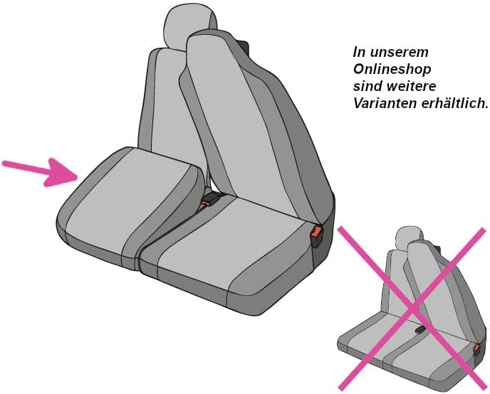 Kegel-Blazusiak Sitzbezüge Sitzschoner Fahrersitzbezug Plus Doppelbanksitzbezug, klappbar, kompatibe