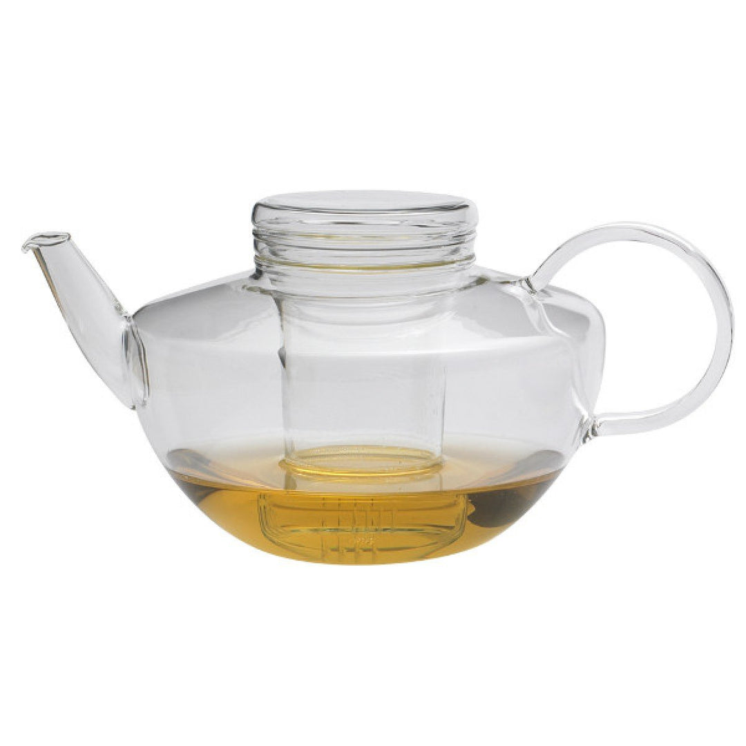 Trendglas Jena Teekanne Opus in schlichter Ästhetik mit Glassieb, 1.2 L