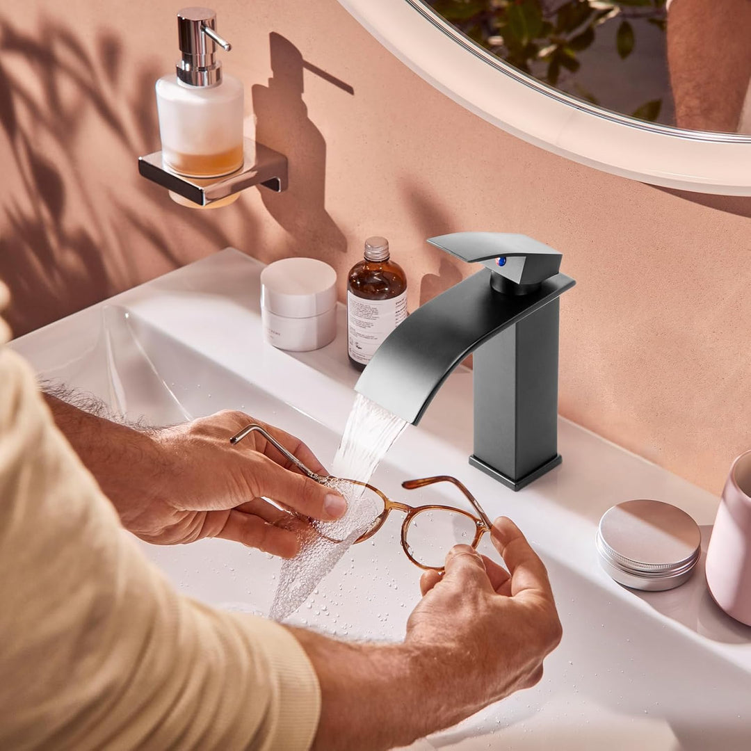 Wasserhahn Bad Waschtischarmatur Wasserfall Wasserhahn Bad Wasserfall Waschtischarmatur Einhandmisch