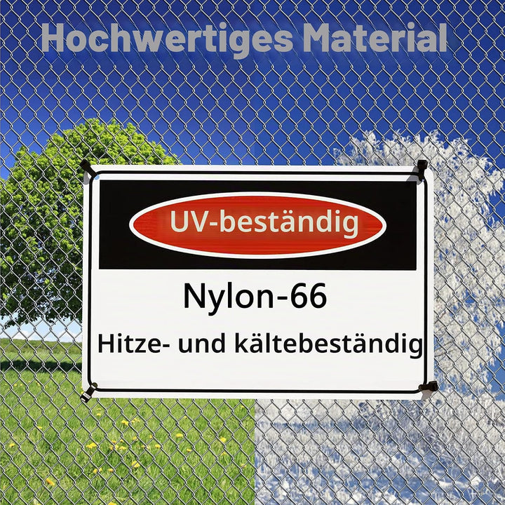 70 Stück Kabelbinder Lang 450 mm x 9 mm Breit Kabelbinders Weiss UV Beständig Gross 90kg Schwerlast