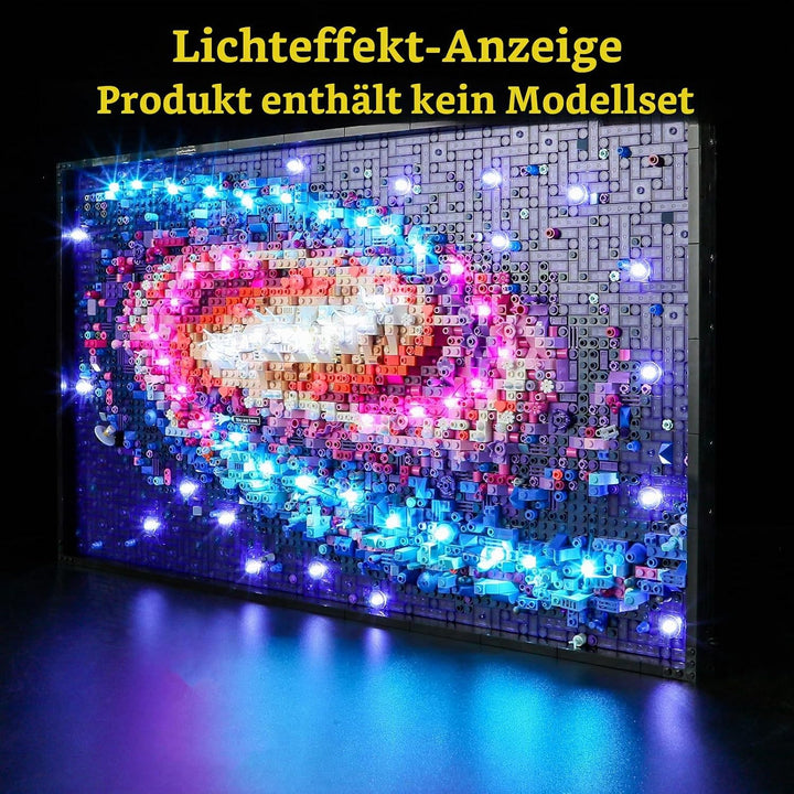 GEAMENT LED Licht-Set Kompatibel mit Lego Die Milchstrassen Galaxie - Beleuchtungsset für Art 31212