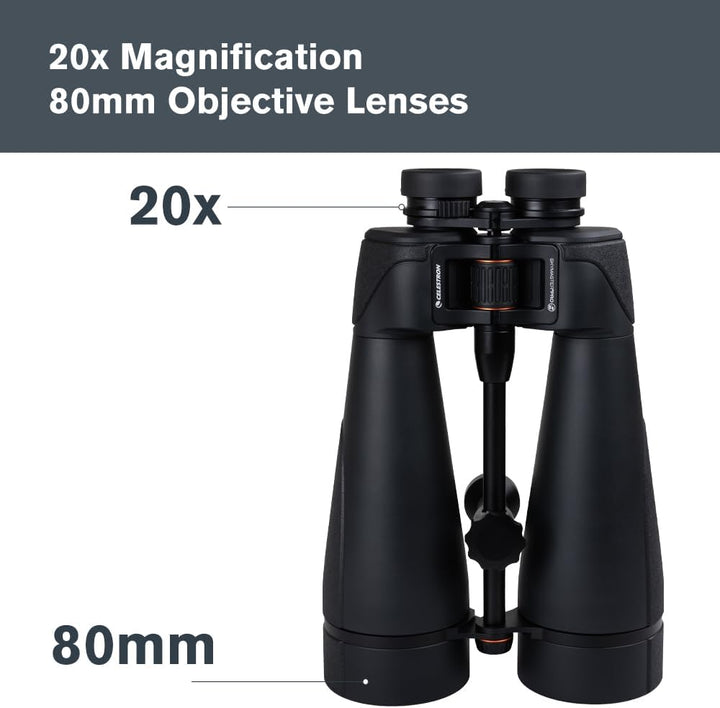 Celestron 72035 SkyMaster Pro ED 20x80 Astronomie-Fernglas mit ED-Glas und grosser Blende für Beobac