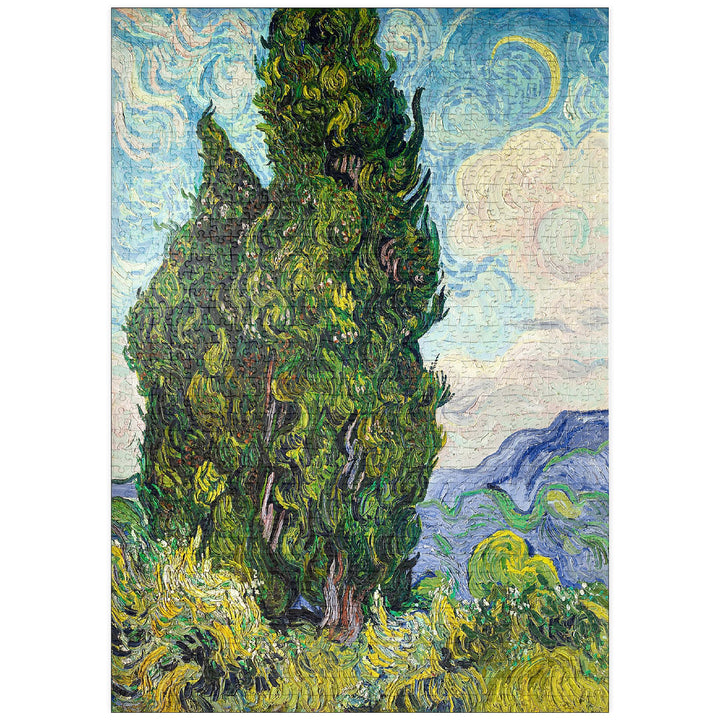 Cypresses (1889) by Vincent Van Gogh - Premium 1000 Teile Puzzle - MyPuzzle Sonderkollektion von Æpy