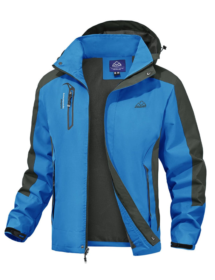 donhobo Herren Outdoor Wanderjacke Wasserabweisend Atmungsaktiv Winddichte Funktionsjacke Leicht Übe