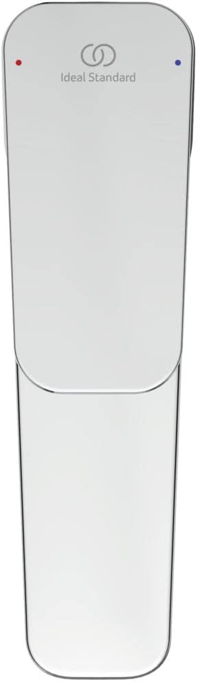 Ideal Standard BD229AA Ceraplan Waschtischarmatur H90, mit Push-Open-Ventil, Ausladung 12,4 cm, Chro
