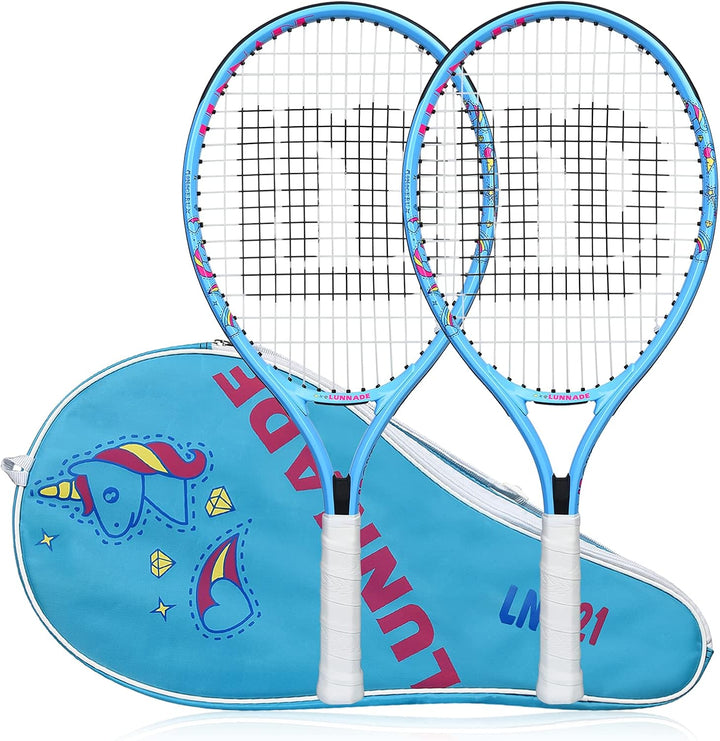 LUNNADE Tennisschläger für Kinder Junior, 19/21/23/25 Zoll Jugend Tennisschläger mit Hülle, geeignet