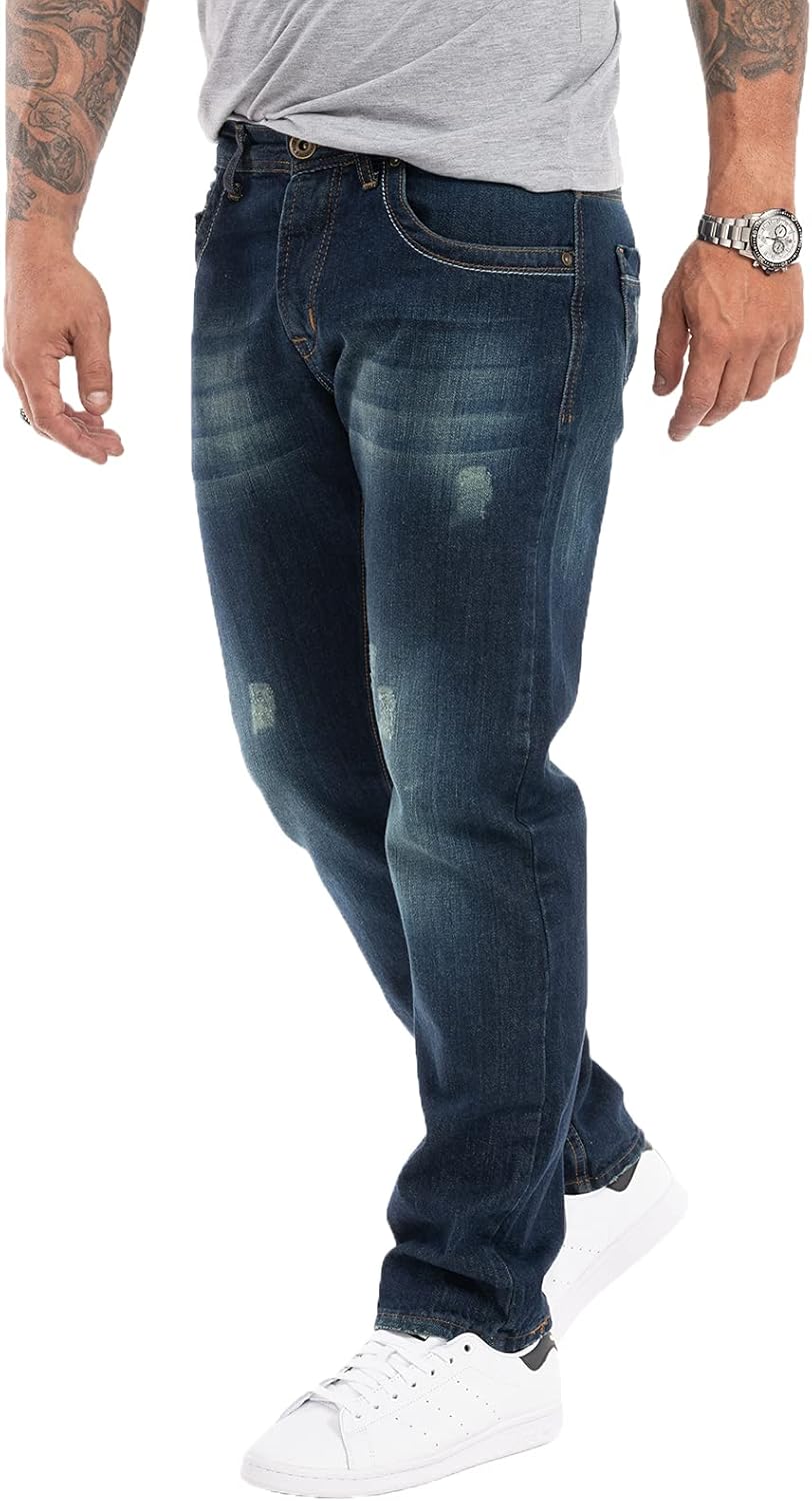 Rock Creek Herren Jeans Hose Denim Stretch Regular Fit Jeanshose Stonewashed W29-W44 29W / 30L Rc-22