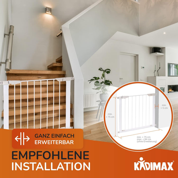 KIDIMAX Treppenschutzgitter (Modell 2022) Erweiterung (Verlängerung) 20 cm, steckbarer Gitter Aufsat