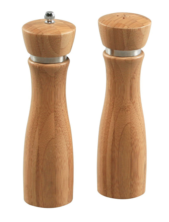 Kesper 13640 Pfeffermühle und Salzstreuer Set, Bambus 21.5 cm Höhe
