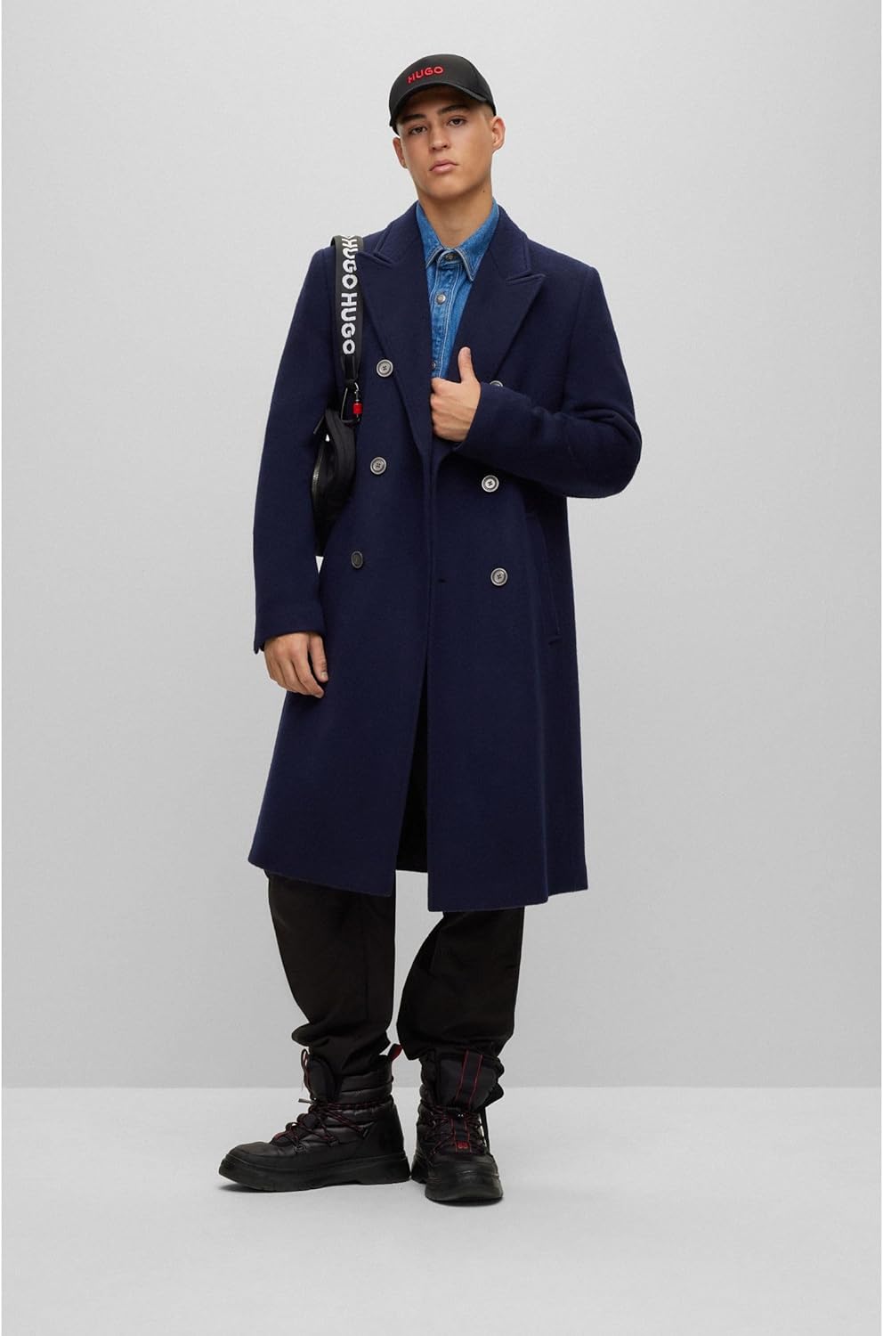 HUGO Herren Coat 106 Dark Blue405, 106 Dark Blue405