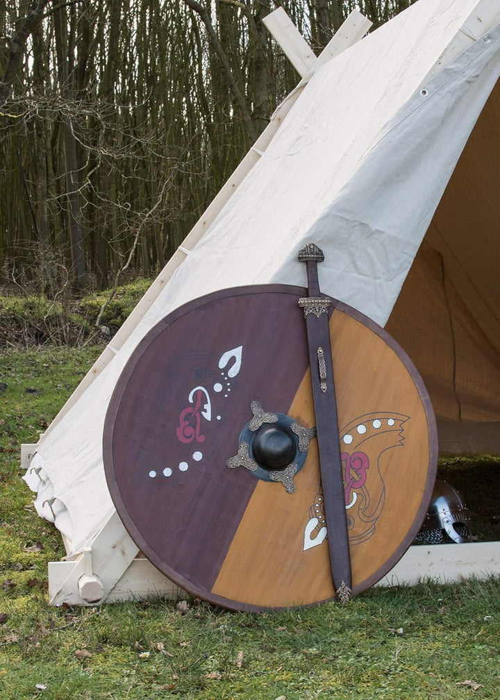 Battle-Merchant Wikingerzelt, 2 x 2.3 x 1.8 m, 350 GMS, naturfarben, OHNE Zeltstangen