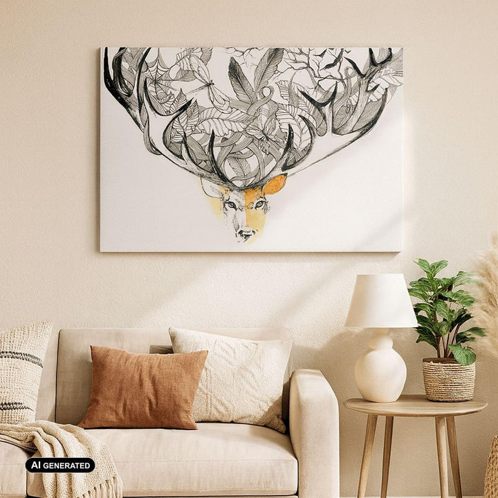 Bilder auf Leinwand 100x70cm Leinwandbild Lieber Wilde Blumen Wald Gross Wanddeko Bild Schlafzimmer
