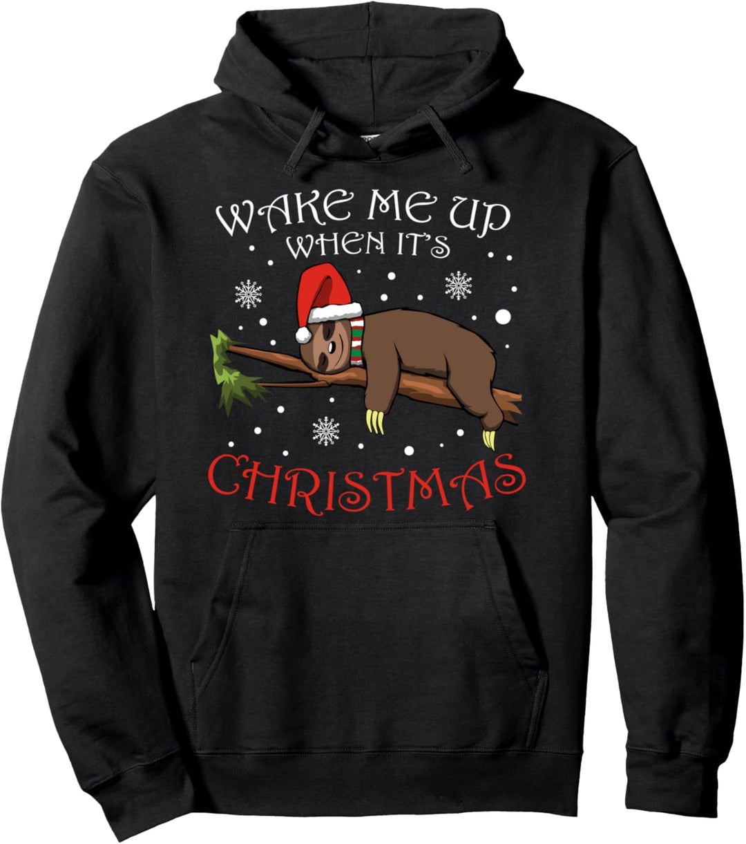 Weck Mich Wenn Endlich Weihnachten Ist Pullover Hoodie