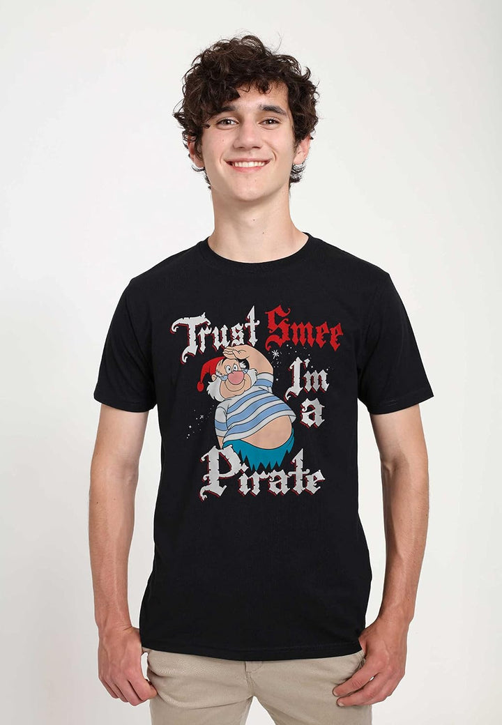 Disney Unisex Peter Pan Smee Pirate Organic Short Sleeve T-shirt