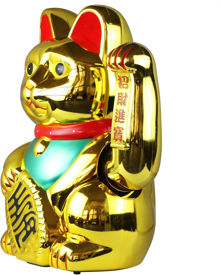Freak Scene Glückskatze - Maneki-Neko - Winkekatze - 45 cm - Gold