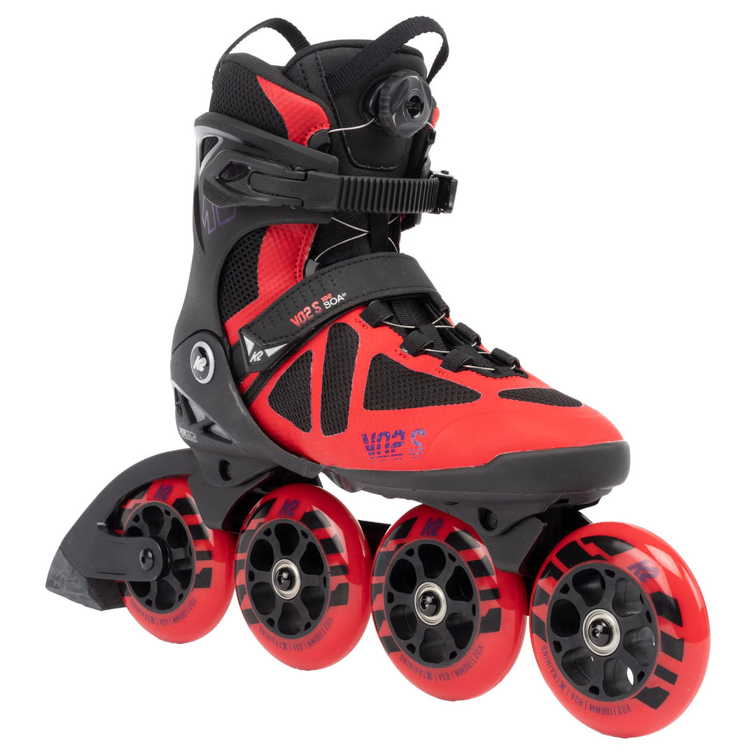 K2 Skates Unisex Inline Skates VO2 S 100 BOA, red, 30G0152 EU: 43.5 (UK: 9 / US: 10) red, EU: 43.5 (