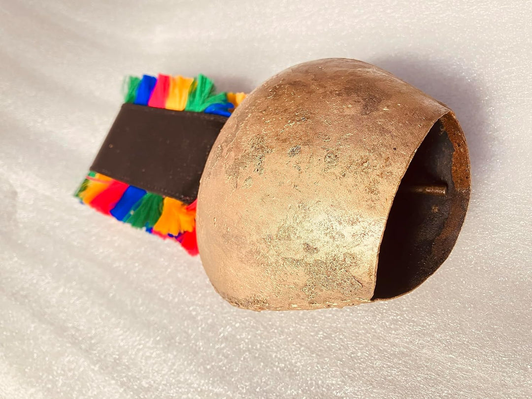 Rustikale Schweizer Kuhglocke – Riesige 12,7 cm Harmonieglocke Vintage Schweizer Stil Glücksbringer