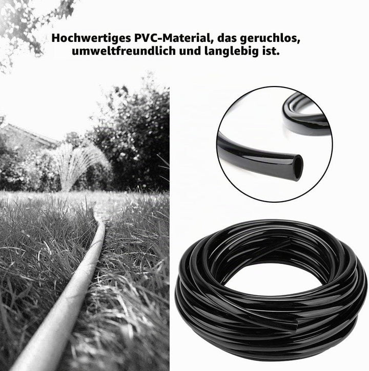 Atyhao 10M Bewässerungsschlauch 8/11mm Garten Tropf PVC-Rohr Bewässerung Bewässerungssysteme für Blu