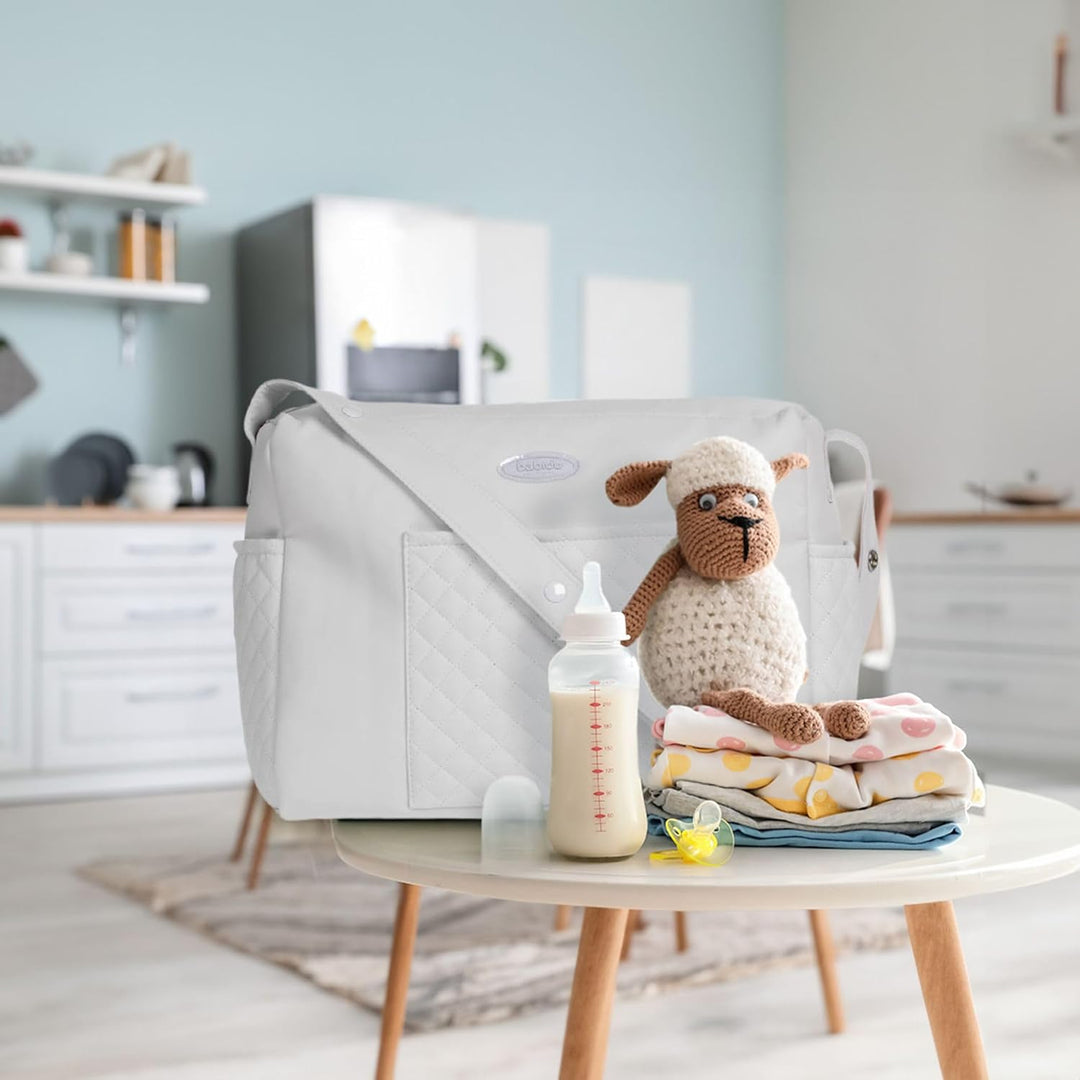BABIDU Unisex Bolso Maternidad Acolchado, Ideal para Hospital Y Carro De Bebé, Diseño Práctico Y Ele