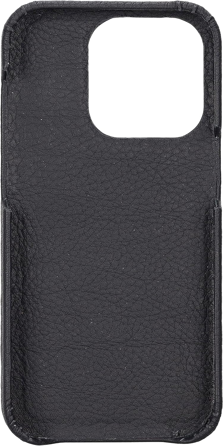 Solo Pelle Lederhülle kompatibel für iPhone 14 Pro in 6.1 Zoll abnehmbare Hülle (2in1) inkl. Kartenf