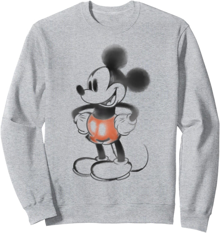 Disney Mickey And Friends Mickey Watercolor Portrait Sweatshirt