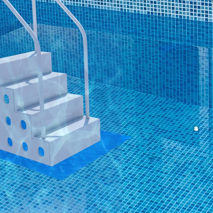 SAVITA 9 x 36 Zoll Schwimmbadleiter Matte, Leiterunterlage Pool Schutzmatte mit Rutschfester Textur