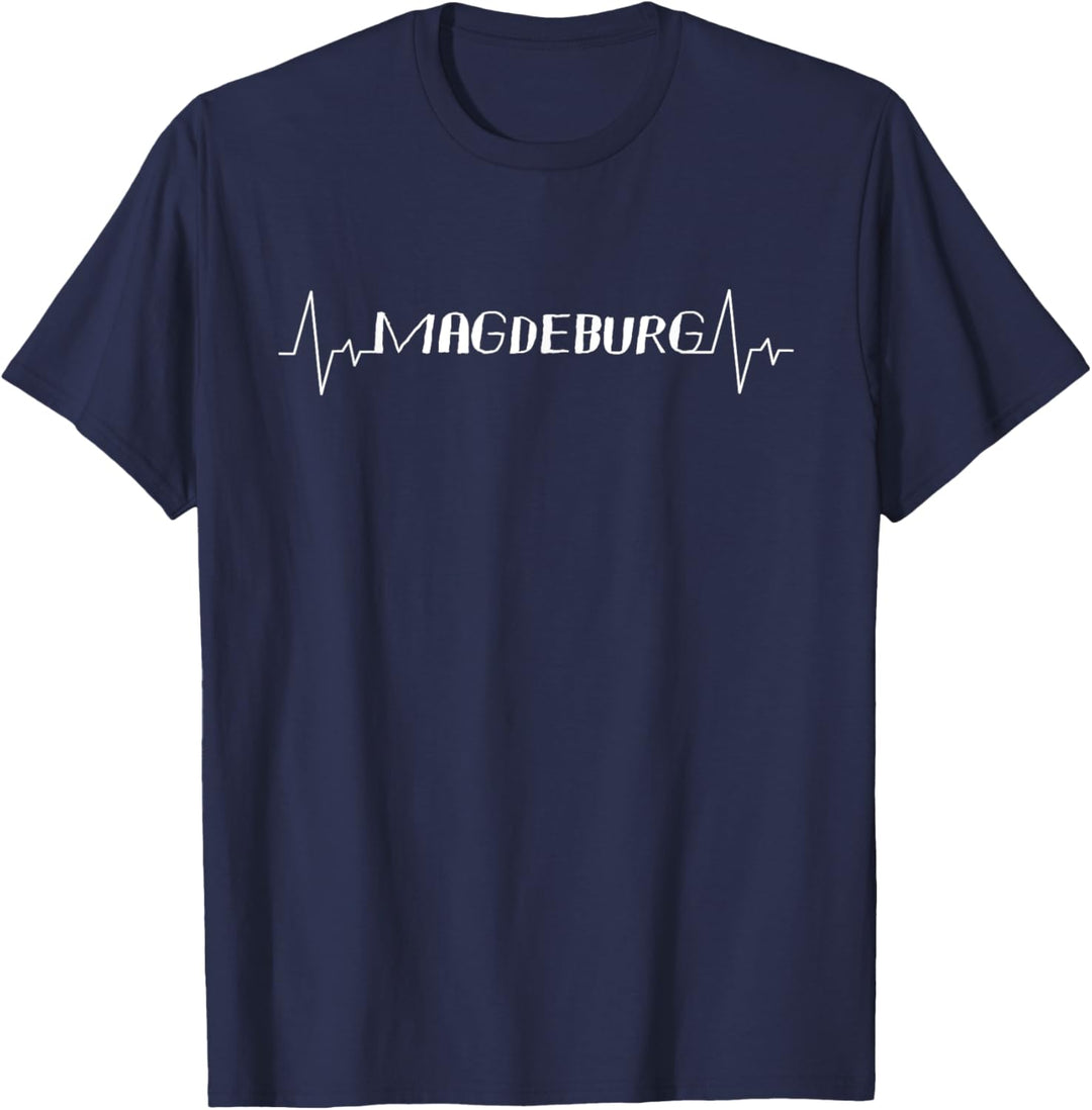 Herren Magdeburger Herzschlag Puls Magdeburg T-Shirt