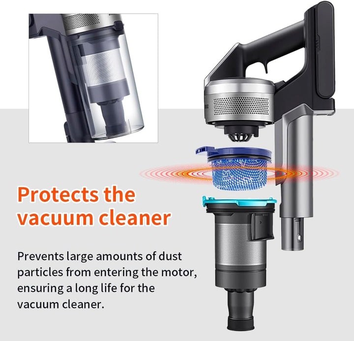 YanBan 4 Stück Ersatz-HEPA-Filter, kompatibel mit Samsung Bespoke Jet VS20A958FWN, VS20A95923B/AA St