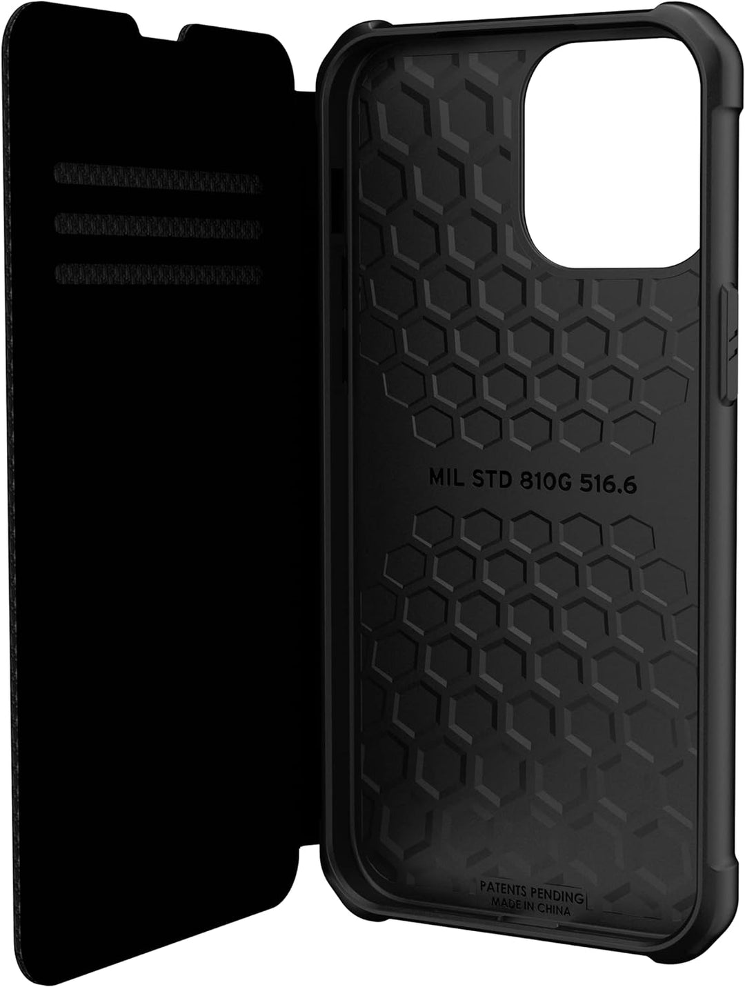 Urban Armor Gear Metropolis Folio Hülle kompatibel mit Apple iPhone 13 Pro Max Wireless Charging (Qi