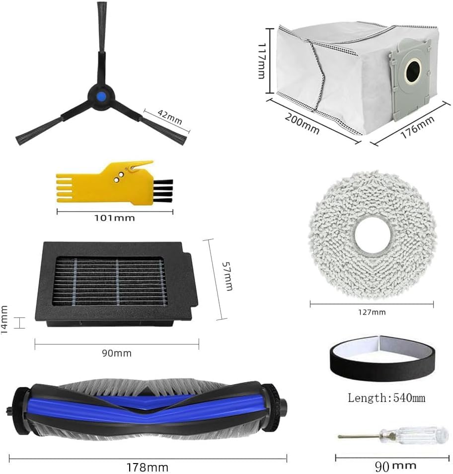 Zubehör für ECOVACS DEEBOT T50 Max Pro Omni / T50 MAX PRO Omni Gen2 Roboter-Staubsauger 2 Hauptbürst