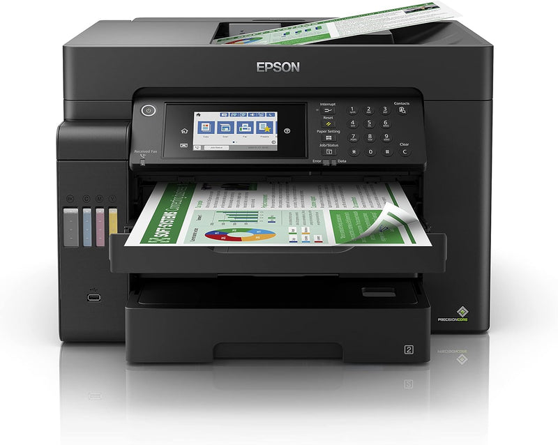 Epson EcoTank L15150 Tintenstrahldrucker A3+ 4800 x 2400 DPI 32 Seiten pro Minute, WLAN Schwarz einh