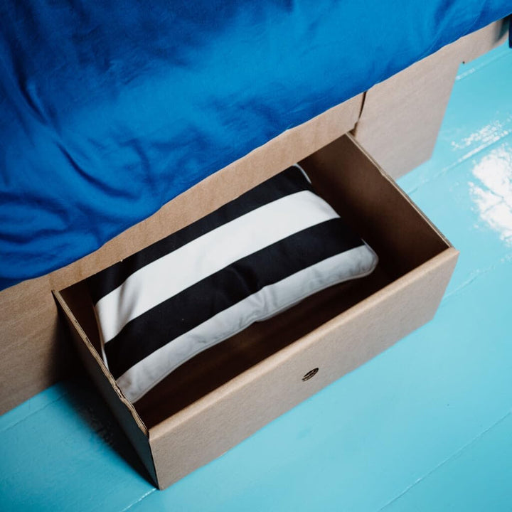 ROOM IN A BOX | Grid Bett Schubladen-Set (braun), Braun