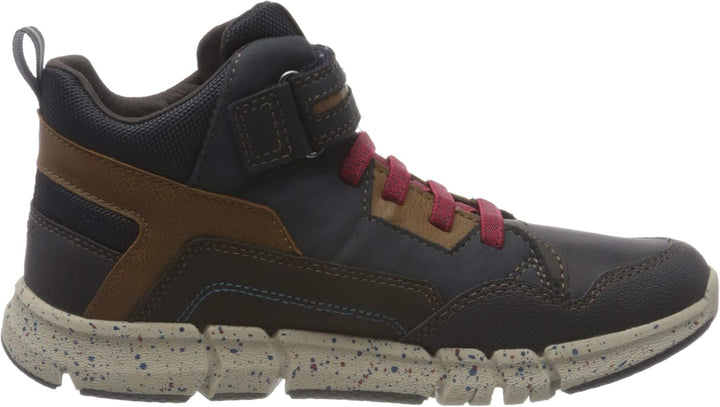 Geox Jungen J Flexyper Boy B ABX Snow Boot 34 EU Blau Navy Dk Red, 34 EU Blau Navy Dk Red