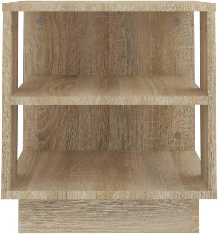 vidaXL Couchtisch mit 2 Ablagen Beistelltisch Wohnzimmertisch Kaffeetisch Sofatisch Teetisch Tisch W