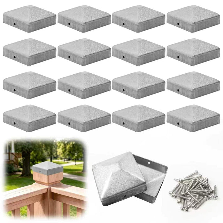 Pfostenkappen 9x9 Kappen Zaunpfosten | 16 Stück Pfostenkappe abdeckkappen für pfosten Geeignet für Z