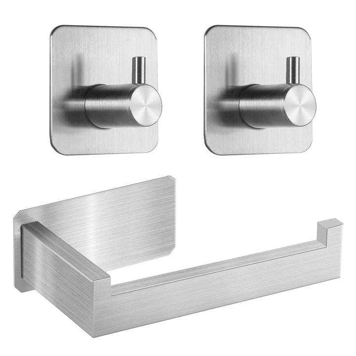 Toilet Paper Holder No Drilling Required,Selbstklebend Klopapierhalter WC Papierhalter Edelstahl Toi