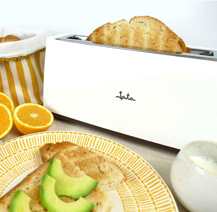 Jata TT579 Toaster für jede Art von Brot, Kunststoff, weiss
