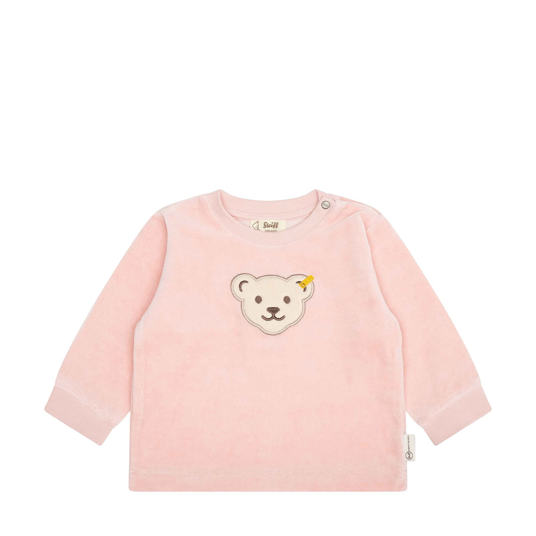 Steiff Unisex Baby Sweatshirt Ohne Kapuze Sweatshirt 50 Silver Pink, 50 Silver Pink