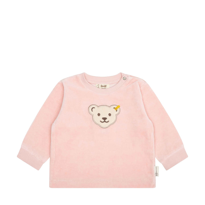 Steiff Unisex Baby Sweatshirt Ohne Kapuze Sweatshirt 50 Silver Pink, 50 Silver Pink