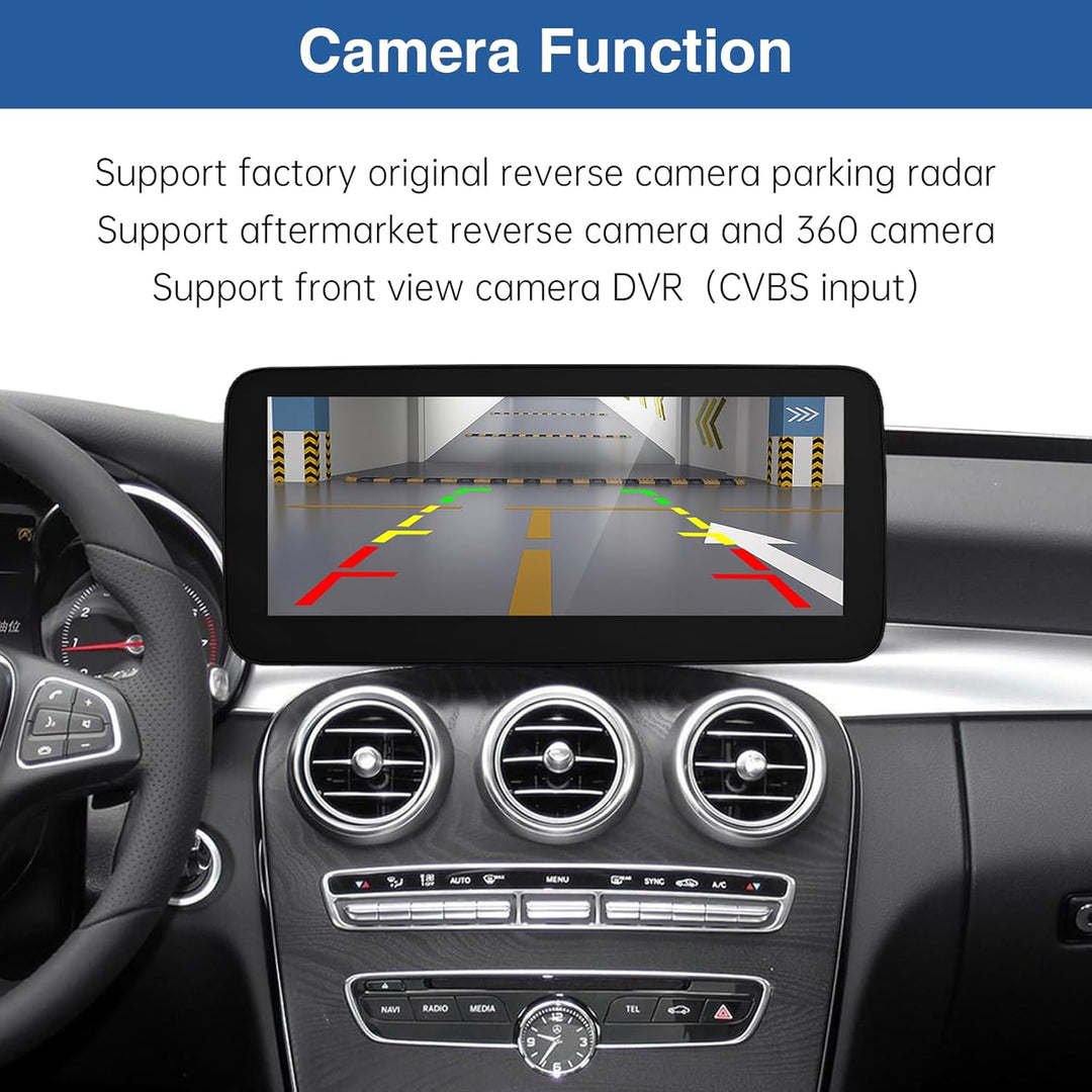 Road Top 12,3 Zoll Ultra-schmal Autoradio Drahtloses CarPlay Android Auto Touchscreen für Mercedes B