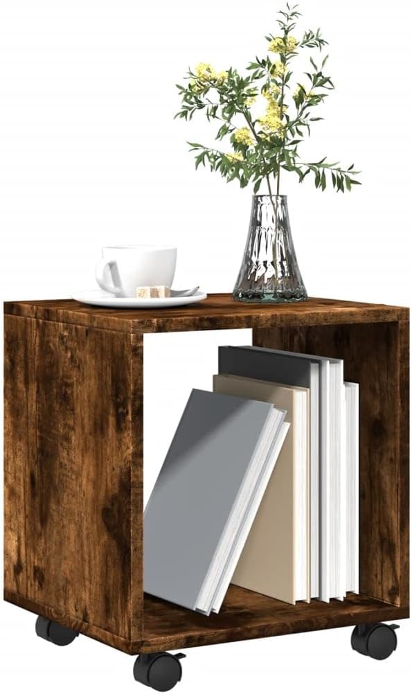 vidaXL Rollschrank Räuchereiche 37x33x42,5 cm Holzwerkstoff