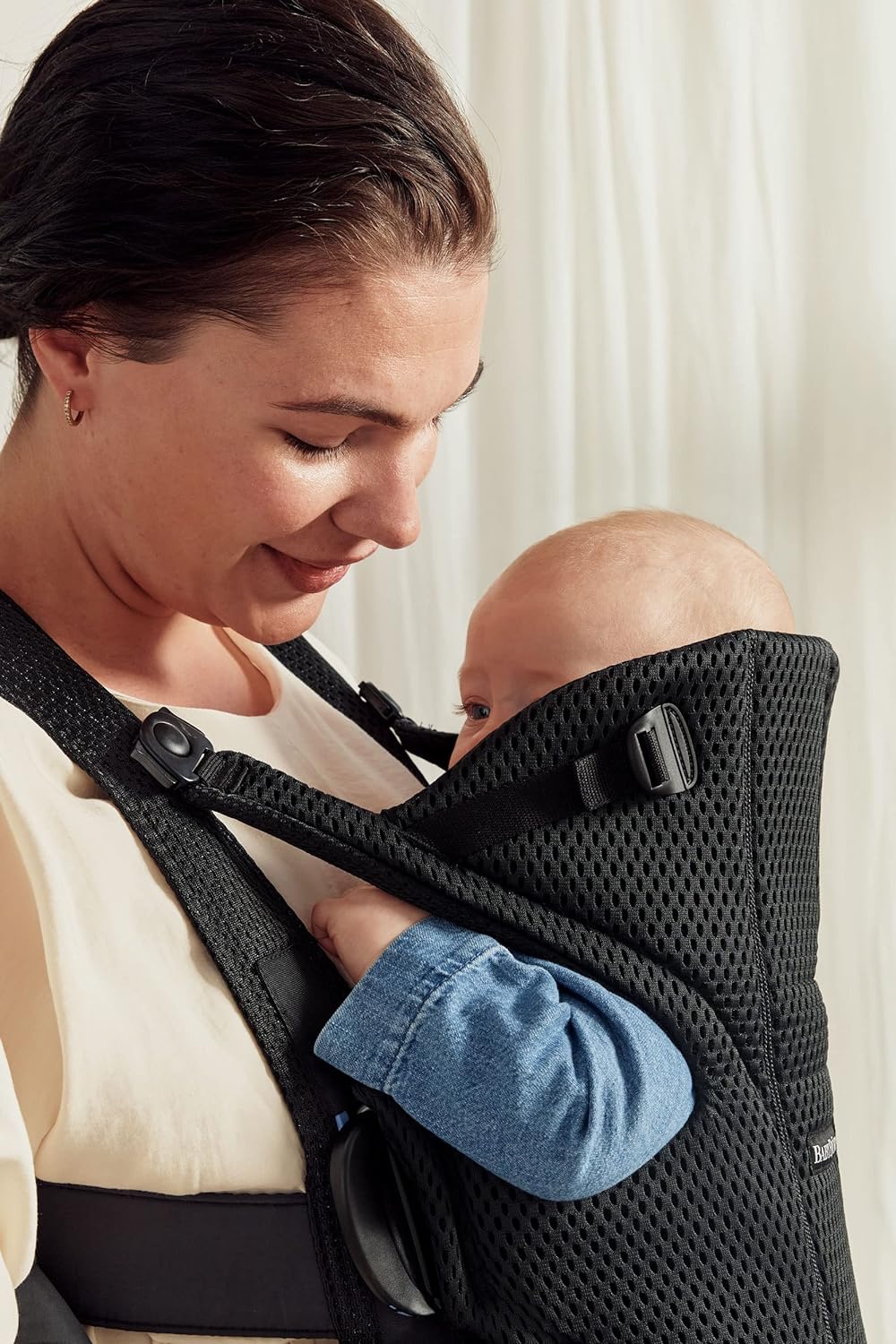 BabyBjörn Babytrage Move, 3D-Netzstoff, Schwarz, Polyester 3D-Netzstoff Schwarz, 3D-Netzstoff Schwar